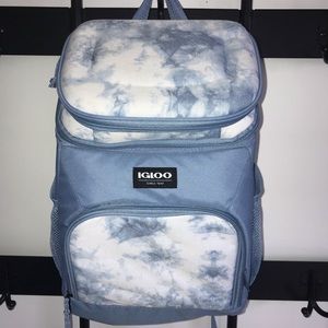 Igloo cooler backpack blue tie dye